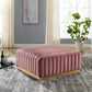 Conjure Channel Tufted Performance Velvet Ottoman By Modway - EEI-5507 | Ottomans | Modishstore - 10