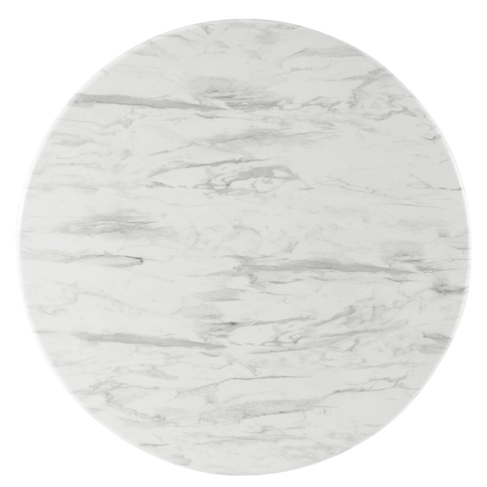 Modway Gallant 50" Round Performance Artificial Marble Dining Table - EEI-5509 | Dining Tables | Modishstore - 4