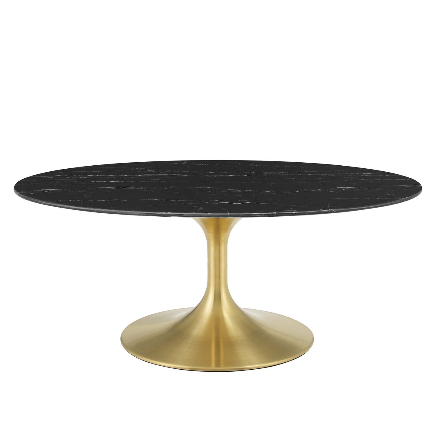 Modway Lippa 42" Oval Artificial Marble Coffee Table - EEI-5522 | Coffee Tables | Modishstore - 2