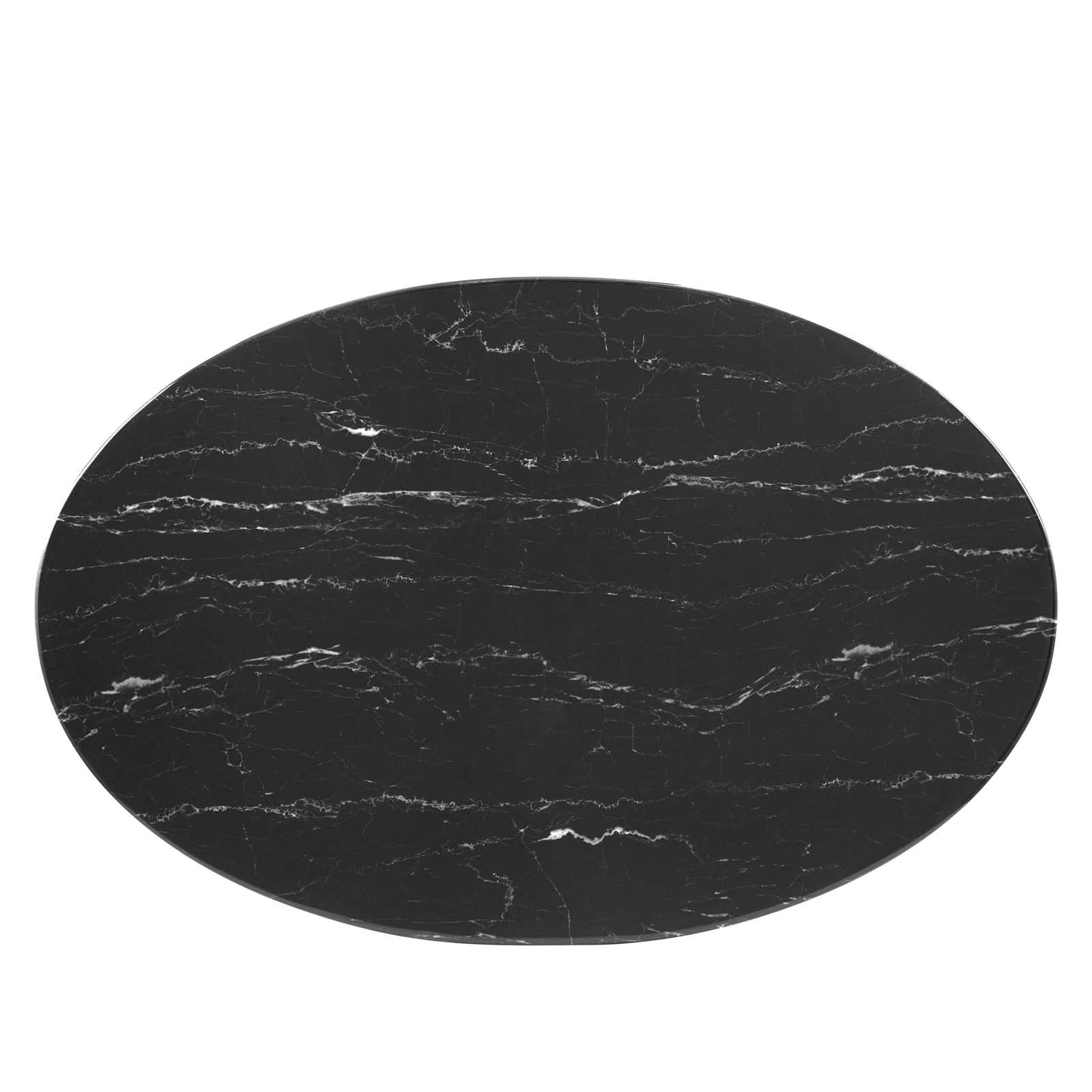 Modway Lippa 42" Oval Artificial Marble Coffee Table - EEI-5522 | Coffee Tables | Modishstore - 3