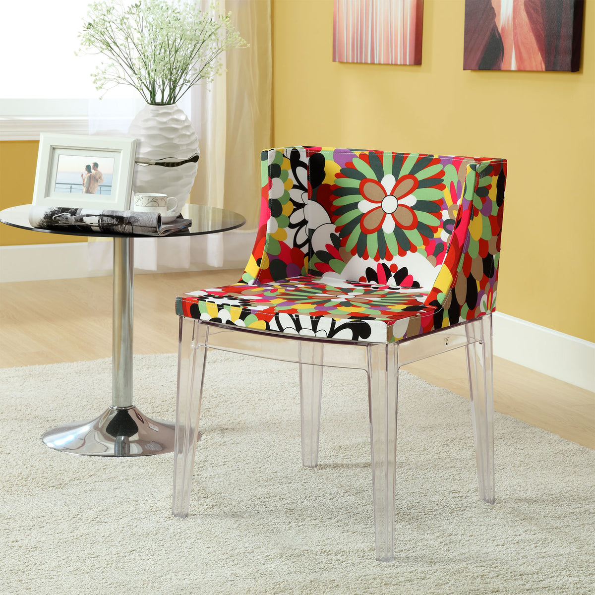 Modway Flower Dining Side Chair - Clear - EEI-553 | Dining Chairs | Modishstore - 1