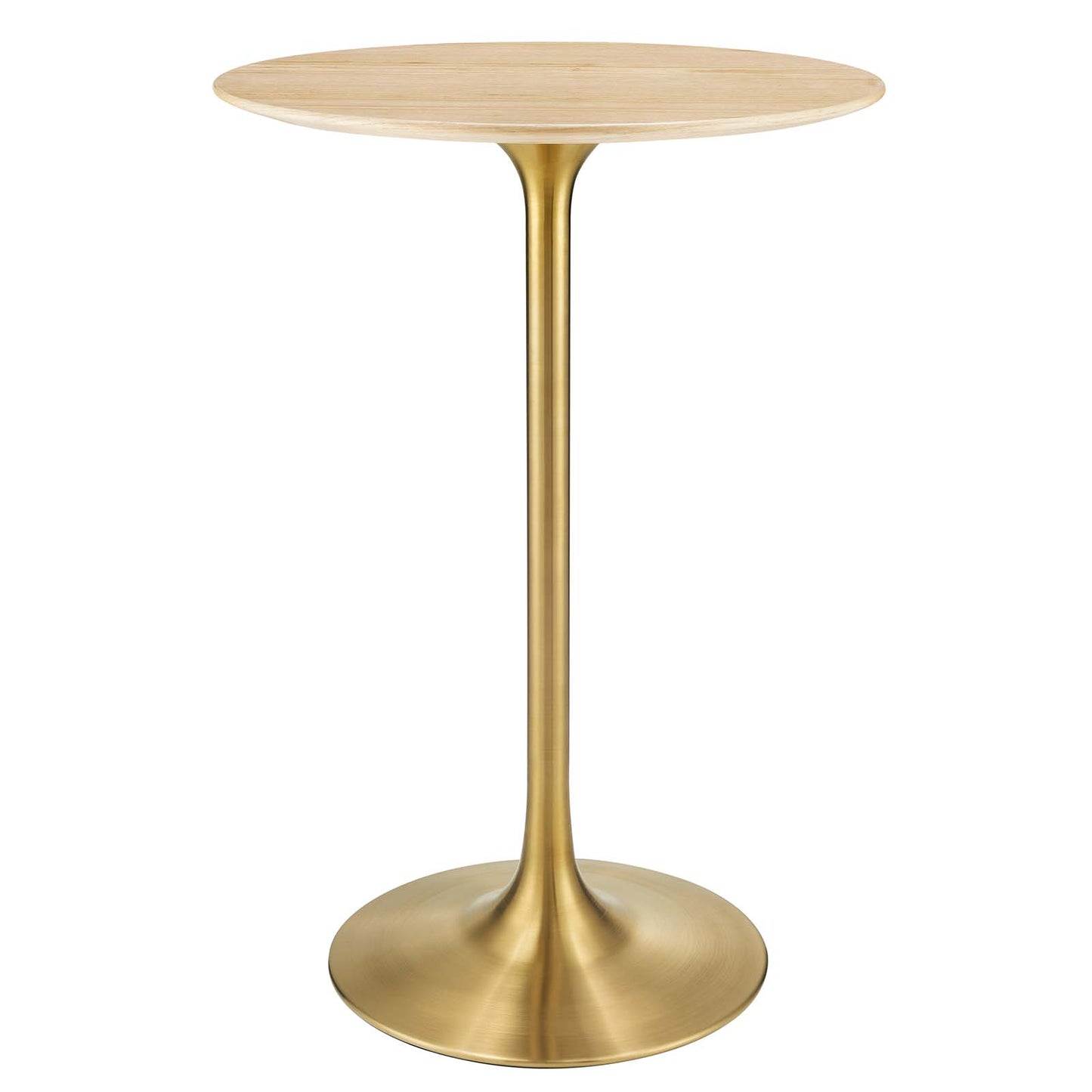 Lippa 28" Round Natural Wood Grain Bar Table By Modway - EEI-5530 | Bar Tables | Modishstore - 2