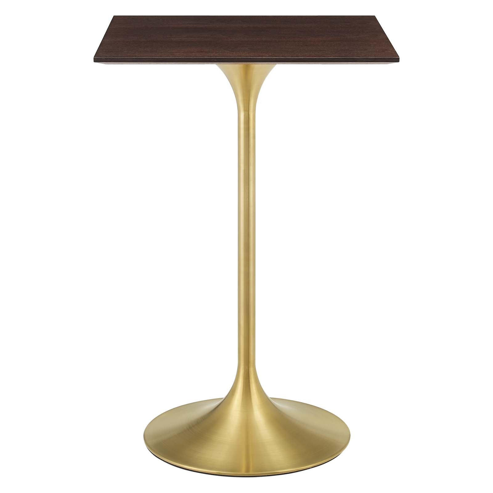 Modway Lippa 28" Square Wood Bar Table | Dining Tables | Modishstore-2