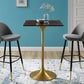 Modway Lippa 28" Square Wood Bar Table | Dining Tables | Modishstore