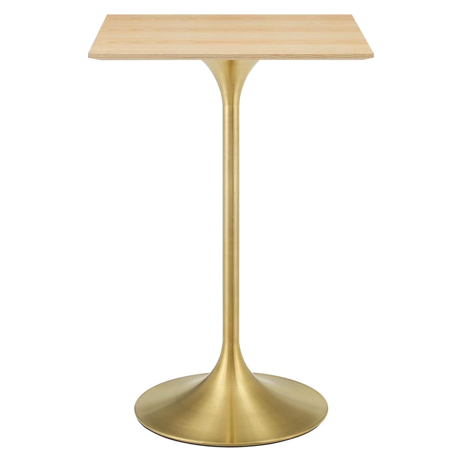 Lippa 28" Square Wood Bar Table By Modway - EEI-5532 | Bar Tables | Modishstore - 2
