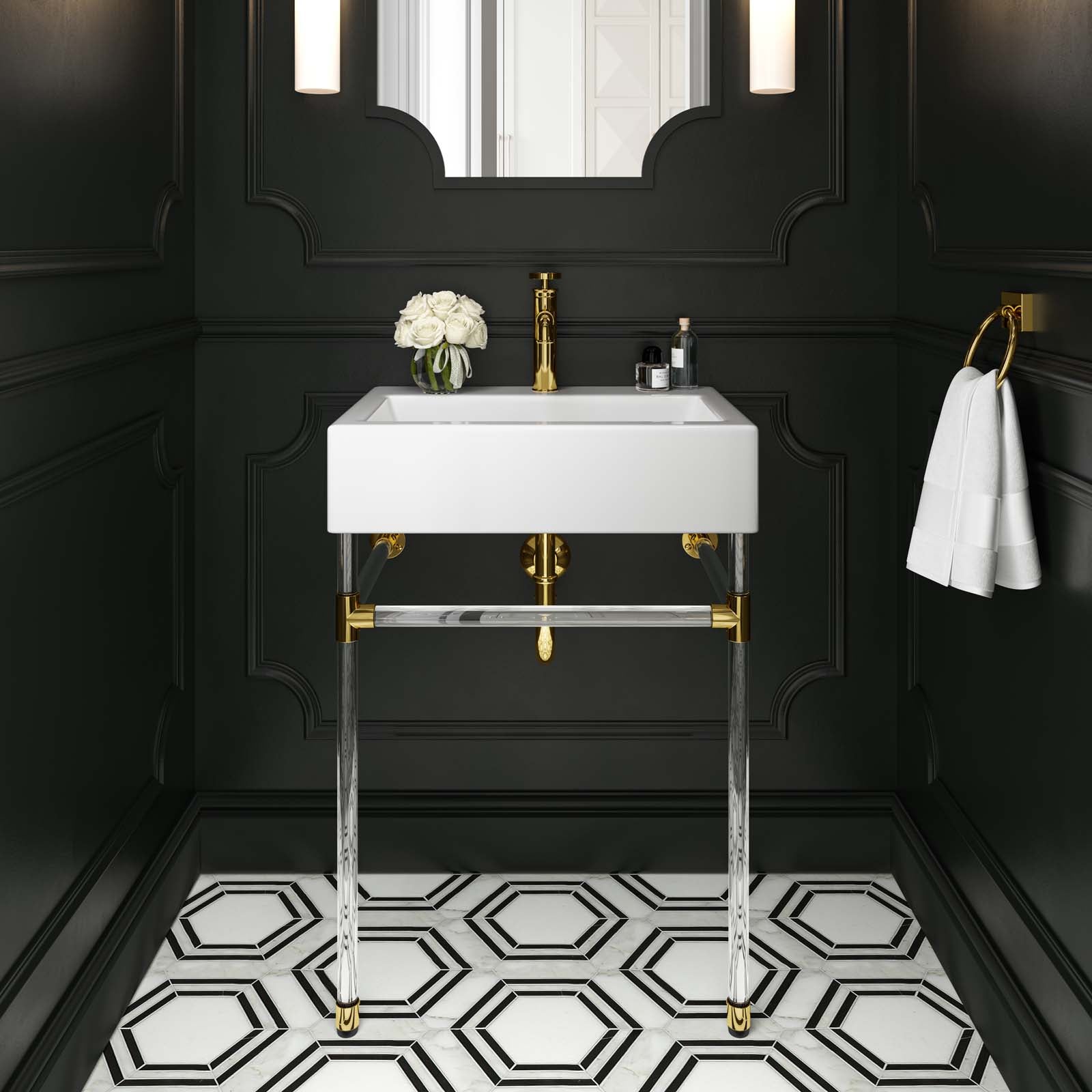 Redeem 24" Acrylic Wall-Mount Bathroom Vanity By Modway - EEI-5535 | Bathroom Accessories | Modishstore - 1