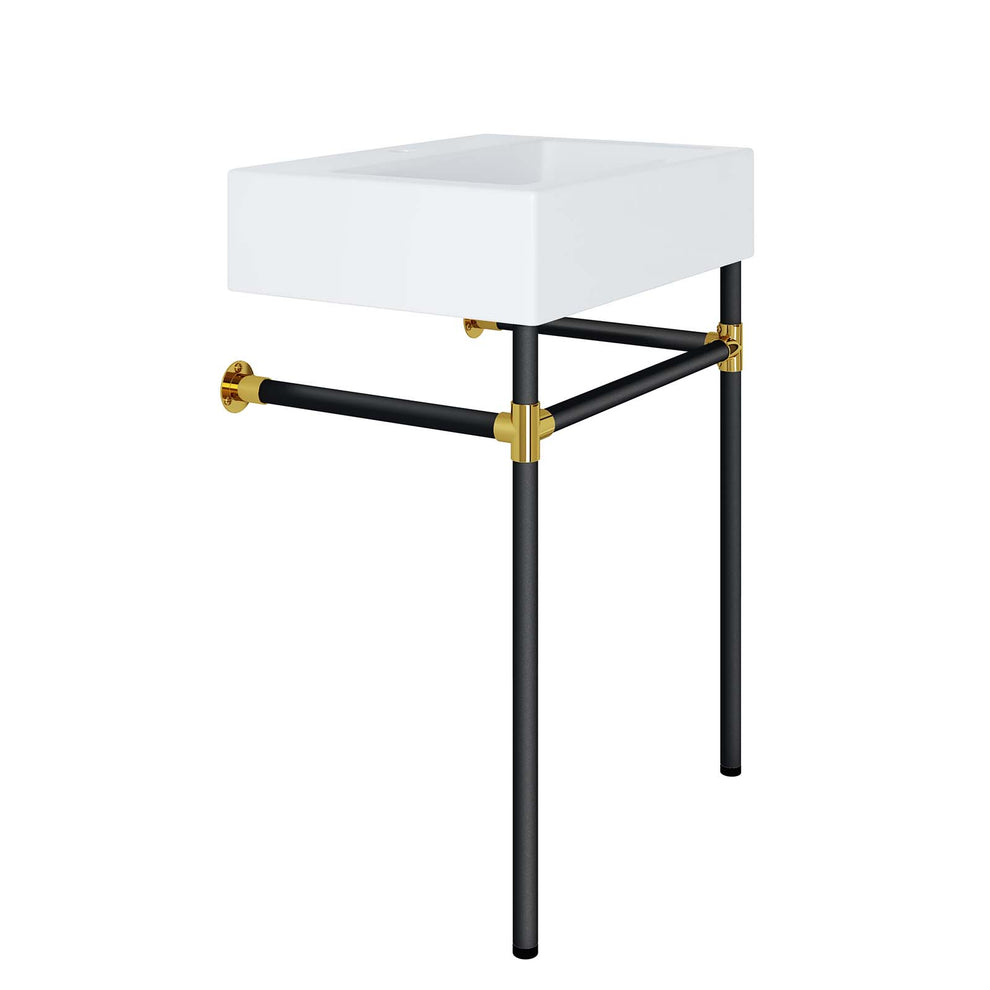 Redeem 24" Wall-Mount Black Stainless Steel Bathroom Vanity By Modway - EEI-5537 | Bathroom Accessories | Modishstore - 4