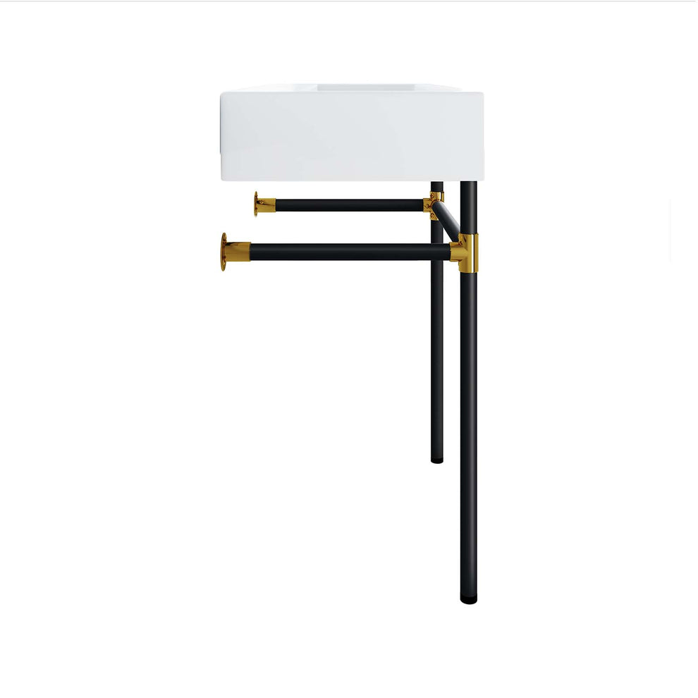 Redeem 24" Wall-Mount Black Stainless Steel Bathroom Vanity By Modway - EEI-5537 | Bathroom Accessories | Modishstore - 5