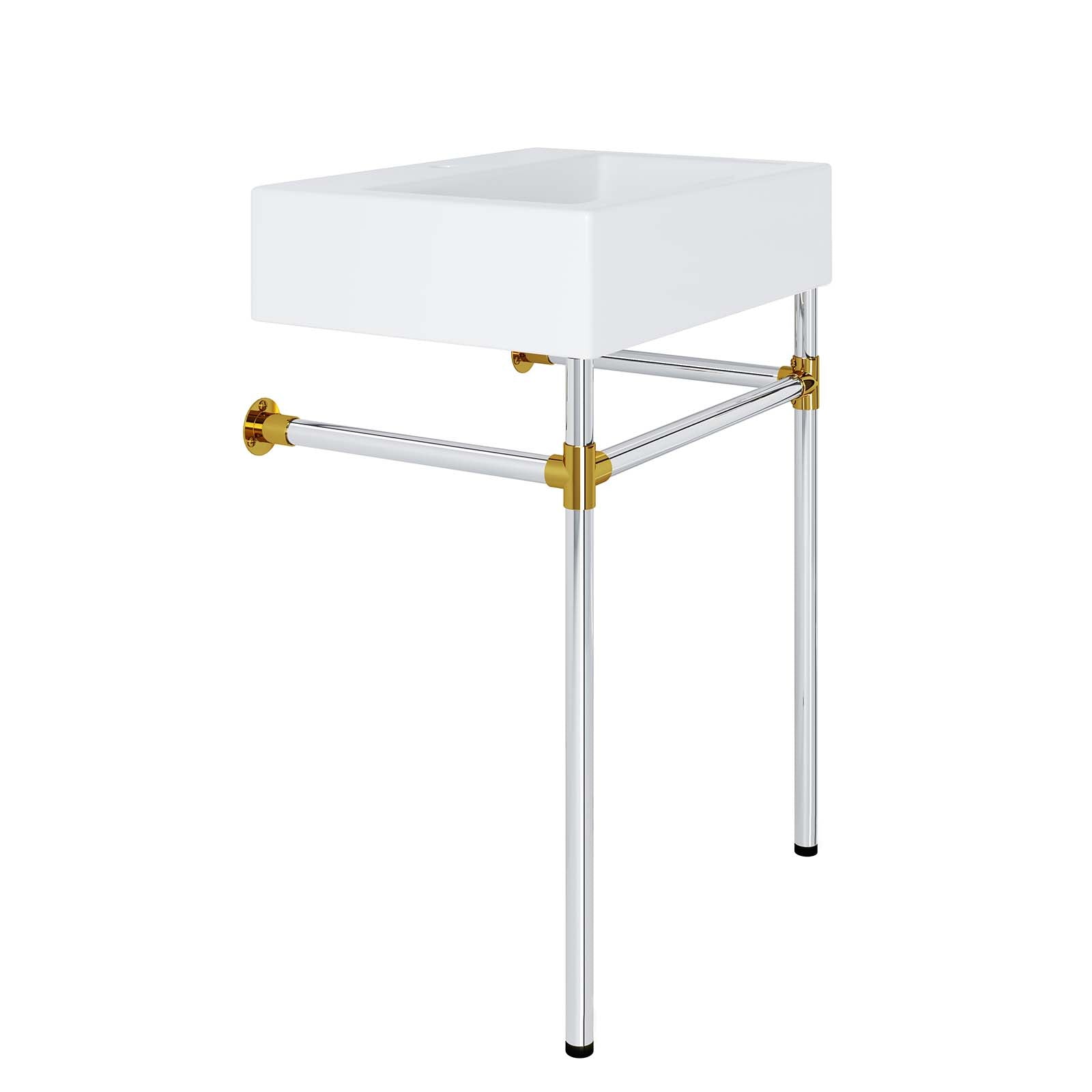 Redeem 24" Silver Stainless Steel Wall-Mount Bathroom Vanity By Modway - EEI-5538 | Bathroom Accessories | Modishstore - 4