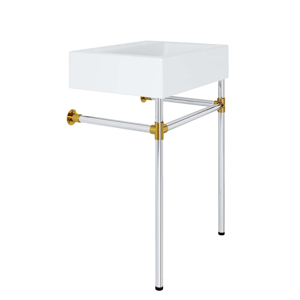 Redeem 24" Silver Stainless Steel Wall-Mount Bathroom Vanity By Modway - EEI-5538 | Bathroom Accessories | Modishstore - 4