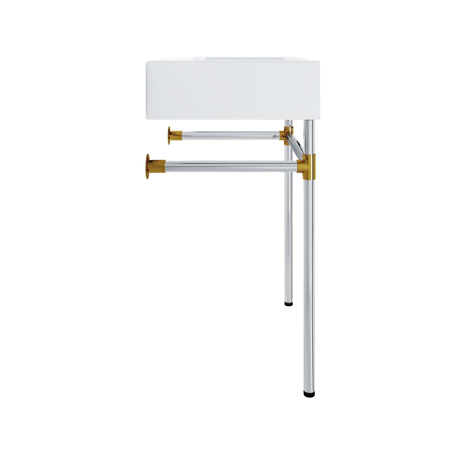 Redeem 24" Silver Stainless Steel Wall-Mount Bathroom Vanity By Modway - EEI-5538 | Bathroom Accessories | Modishstore - 5