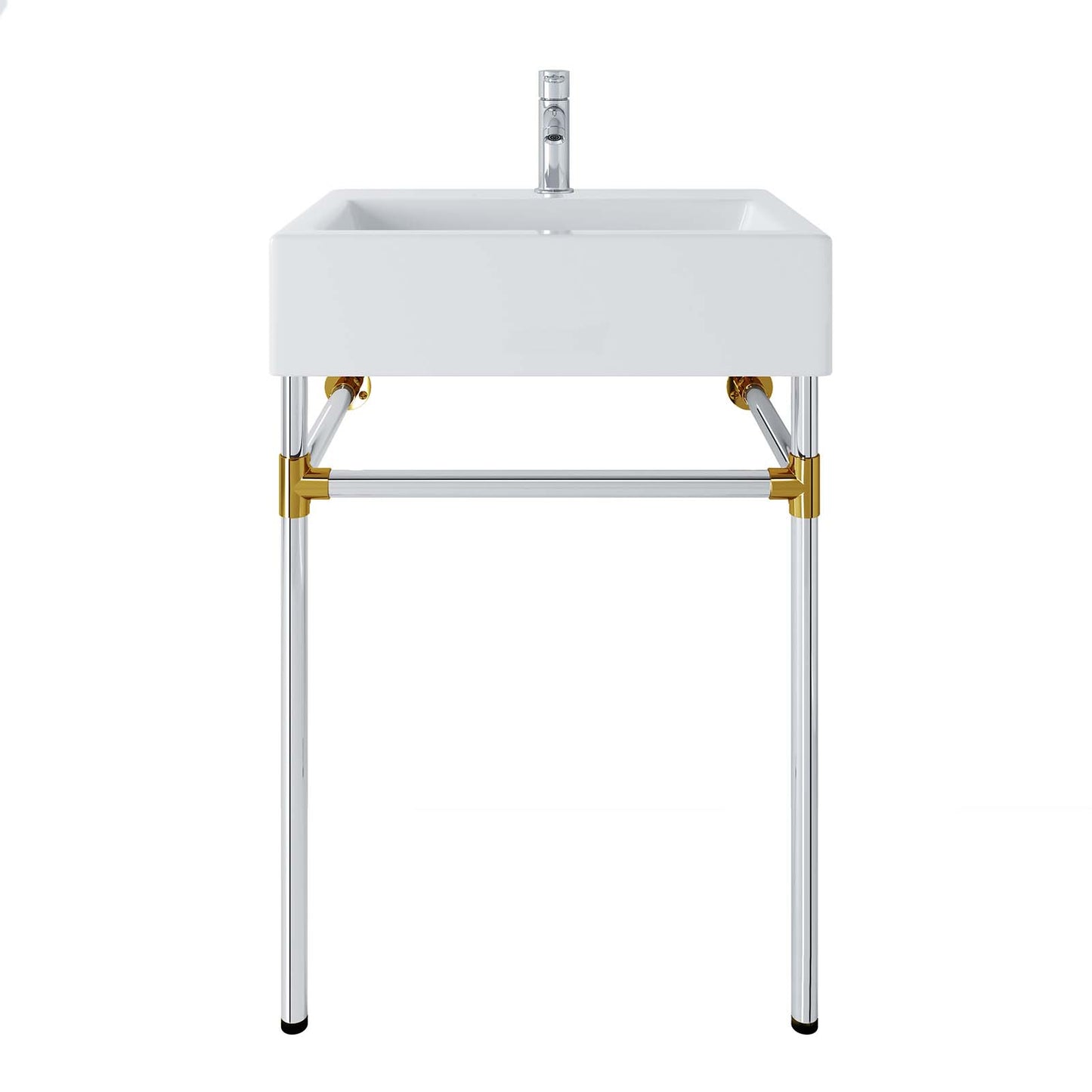 Redeem 24" Silver Stainless Steel Wall-Mount Bathroom Vanity By Modway - EEI-5538 | Bathroom Accessories | Modishstore - 6