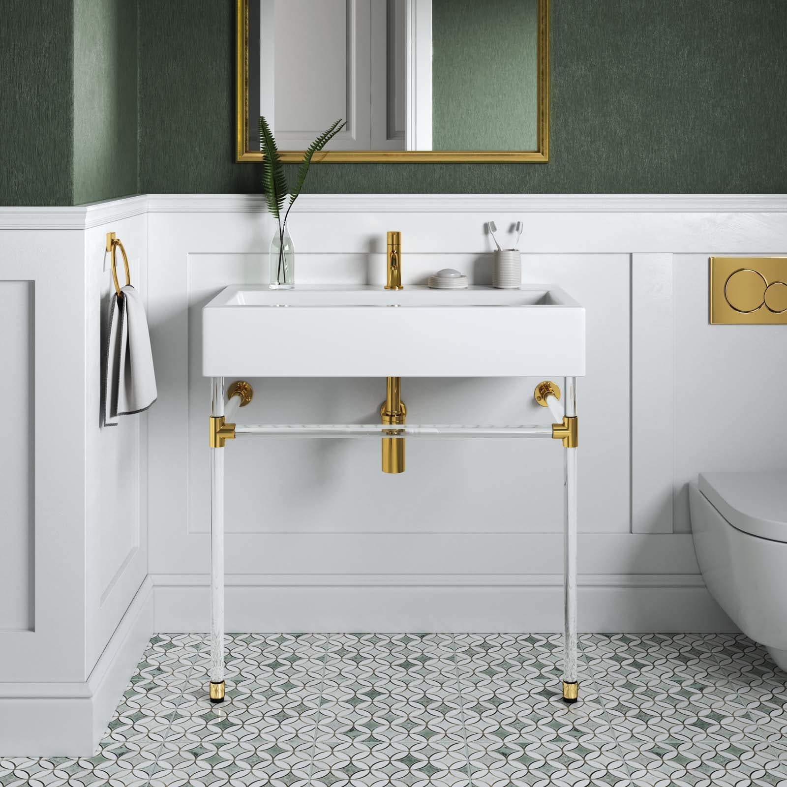 Redeem 32" Acrylic Wall-Mount Bathroom Vanity By Modway - EEI-5539 | Bathroom Accessories | Modishstore - 1