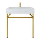 Redeem 32" Wall-Mount Gold Stainless Steel Bathroom Vanity By Modway - EEI-5540 | Bathroom Accessories | Modishstore - 6