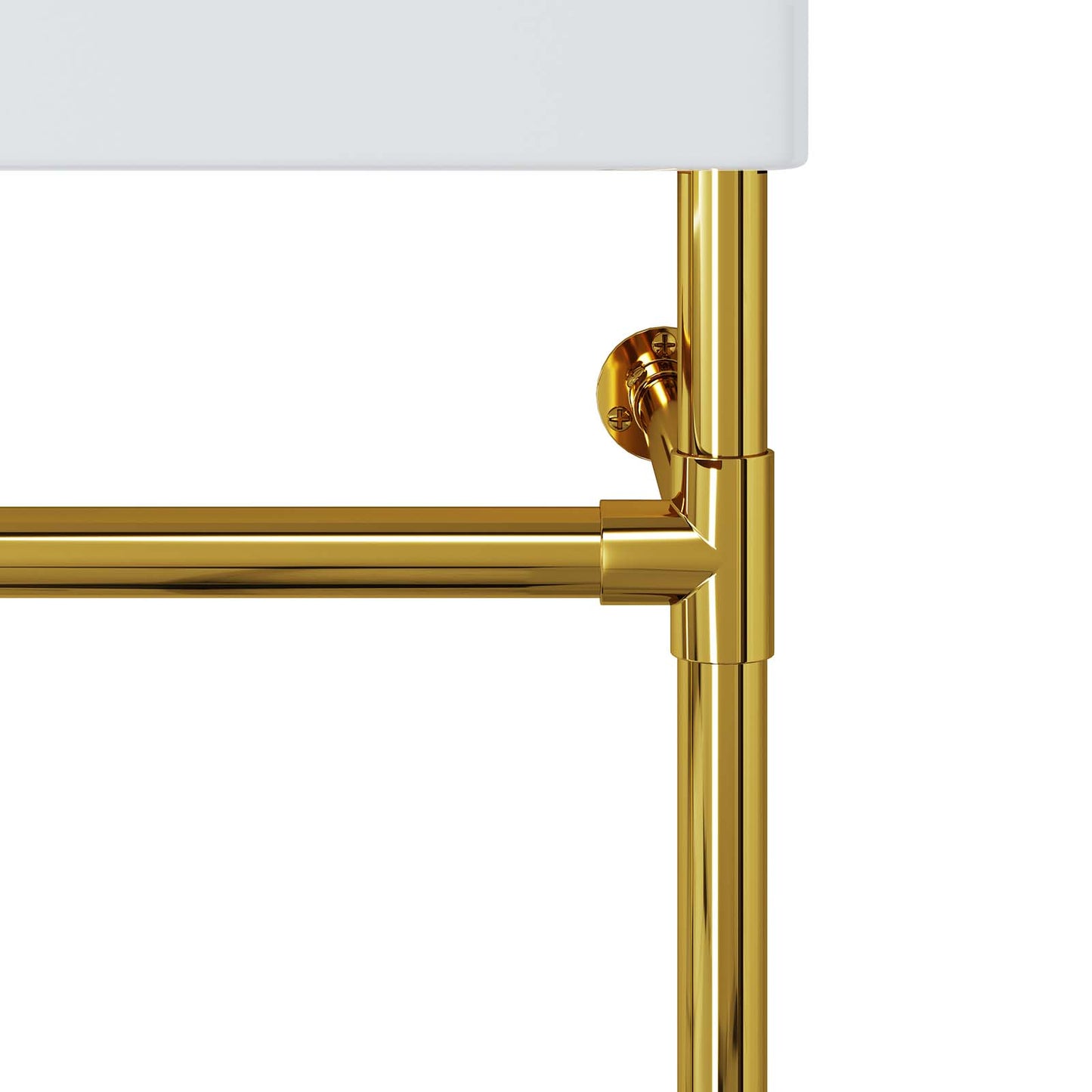 Redeem 32" Wall-Mount Gold Stainless Steel Bathroom Vanity By Modway - EEI-5540 | Bathroom Accessories | Modishstore - 7