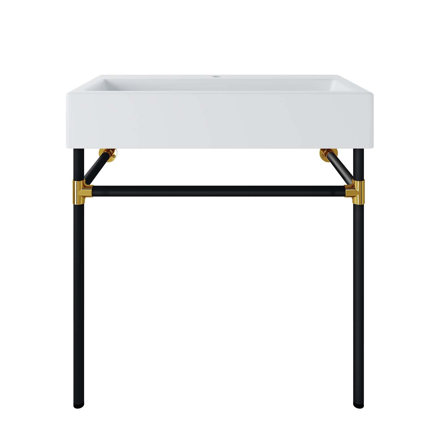 Redeem 32" Black Stainless Steel Wall-Mount Bathroom Vanity By Modway - EEI-5541 | Bathroom Accessories | Modishstore - 2