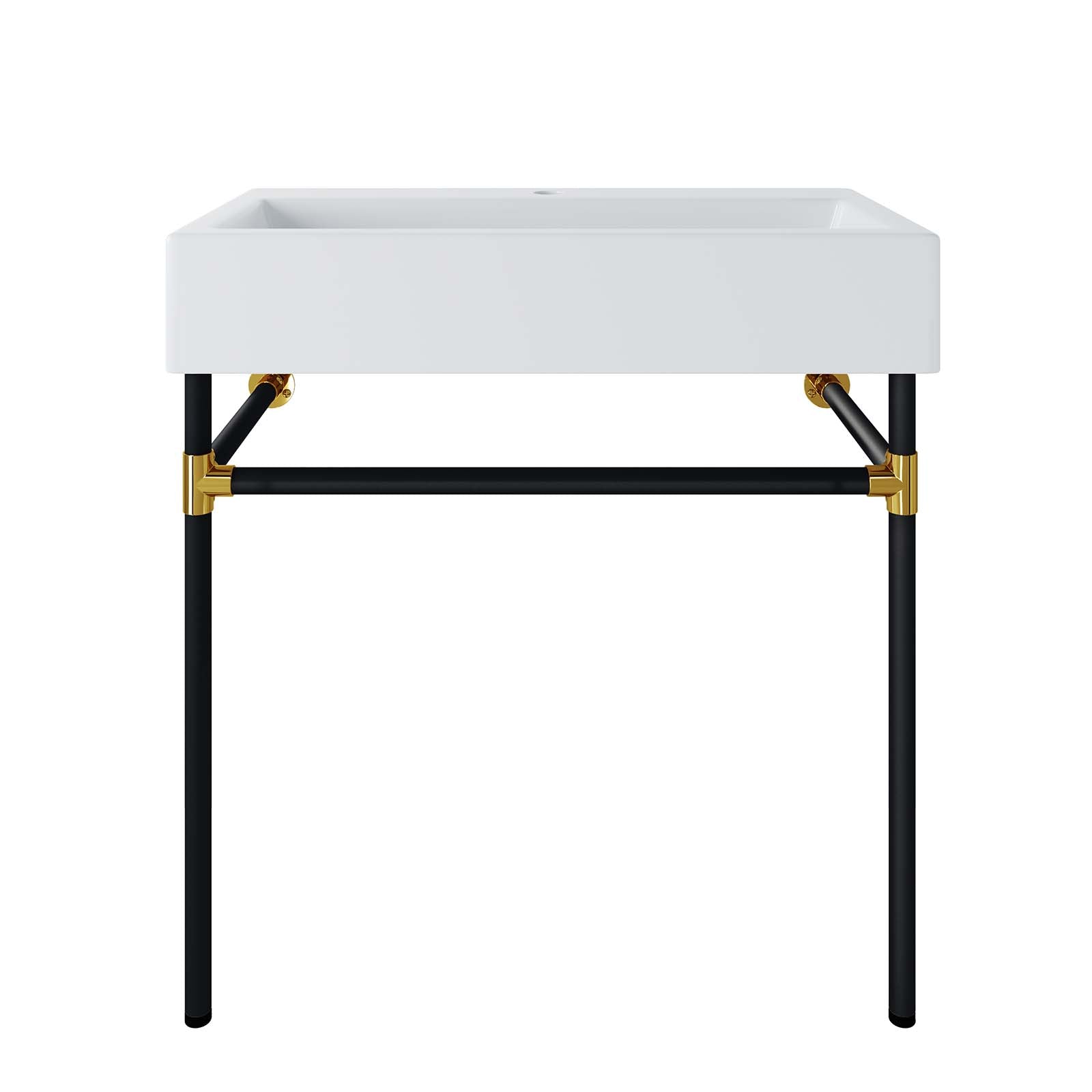 Redeem 32" Black Stainless Steel Wall-Mount Bathroom Vanity By Modway - EEI-5541 | Bathroom Accessories | Modishstore - 2