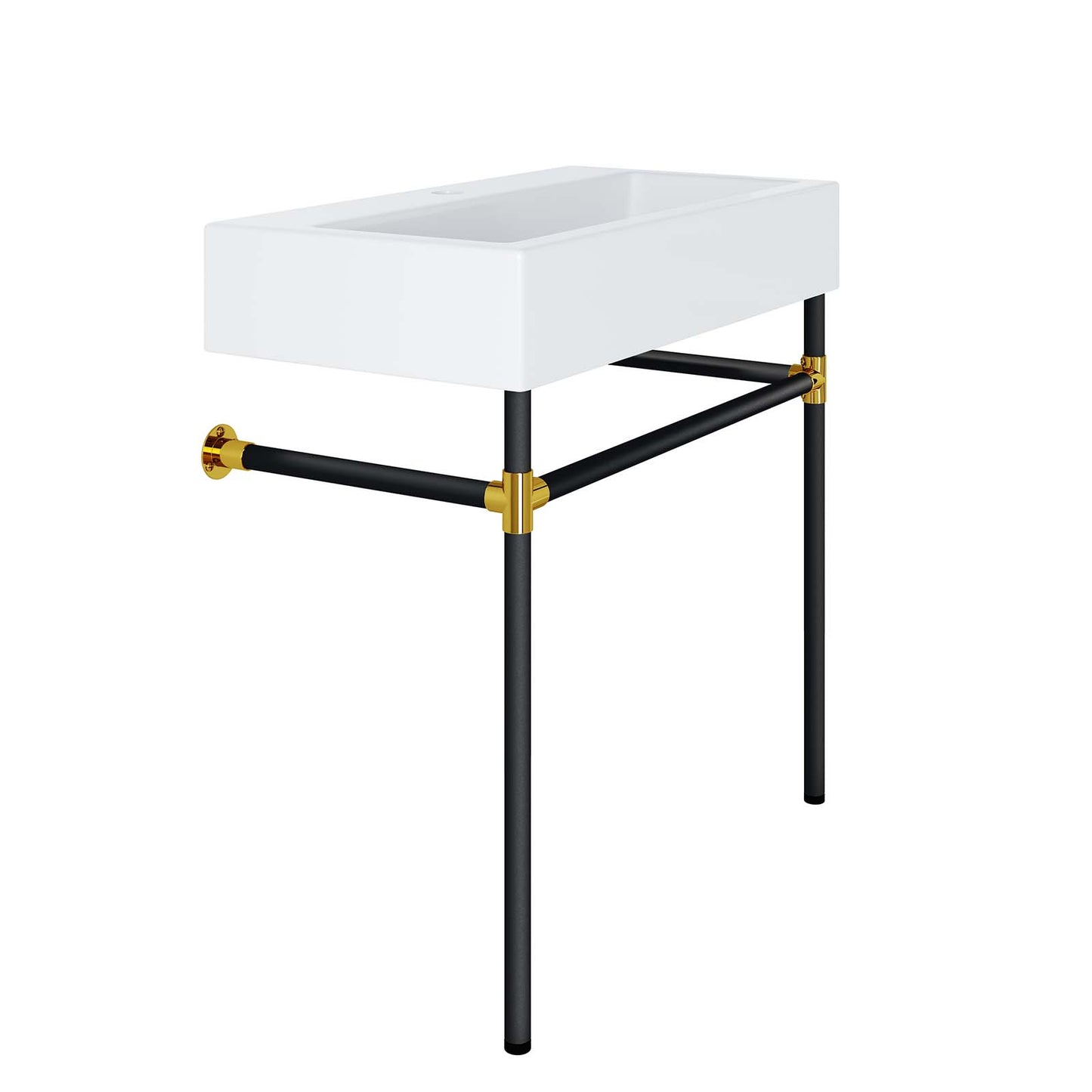 Redeem 32" Black Stainless Steel Wall-Mount Bathroom Vanity By Modway - EEI-5541 | Bathroom Accessories | Modishstore - 4