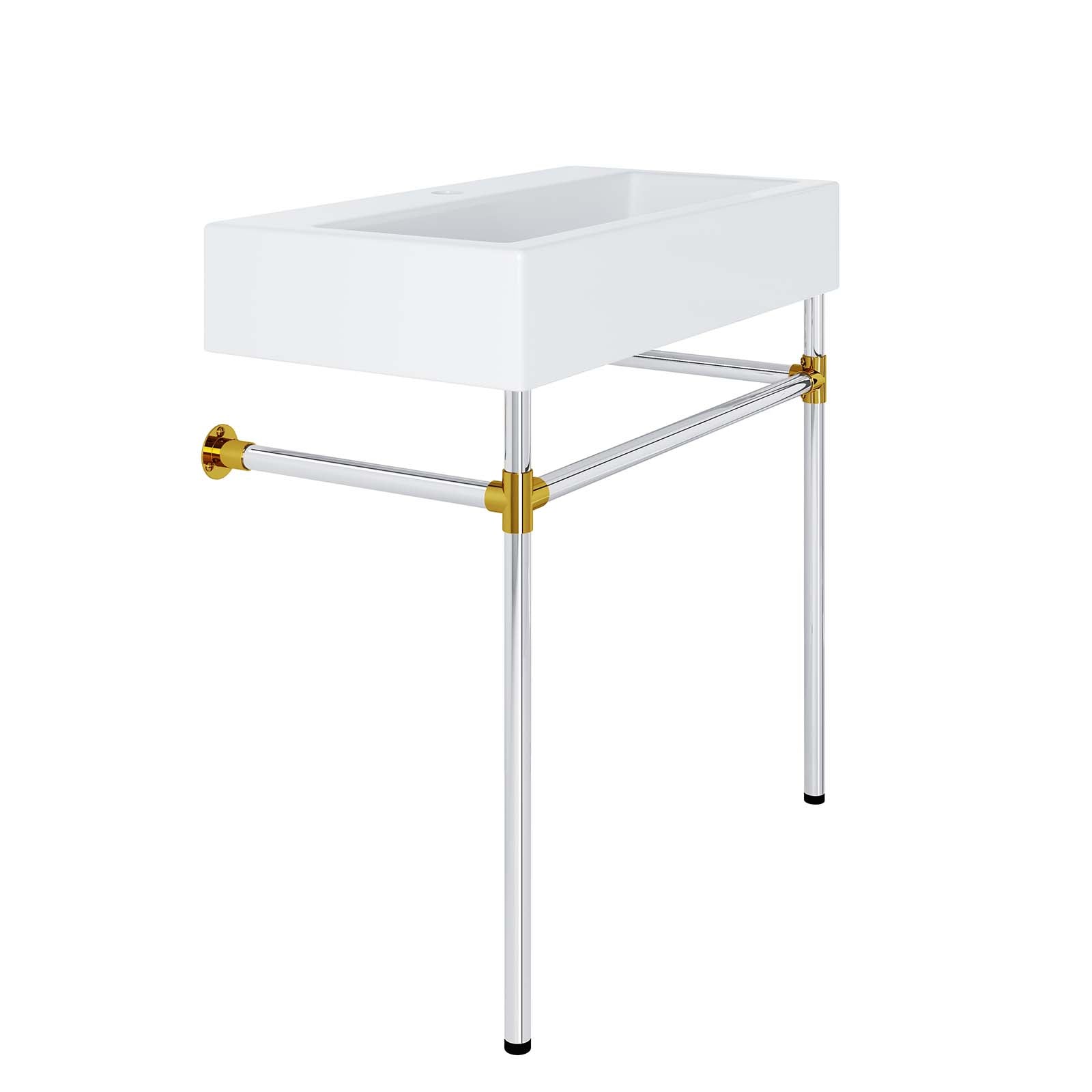 Redeem 32" Silver Stainless Steel Wall-Mount Bathroom Vanity By Modway - EEI-5542 | Bathroom Accessories | Modishstore - 4