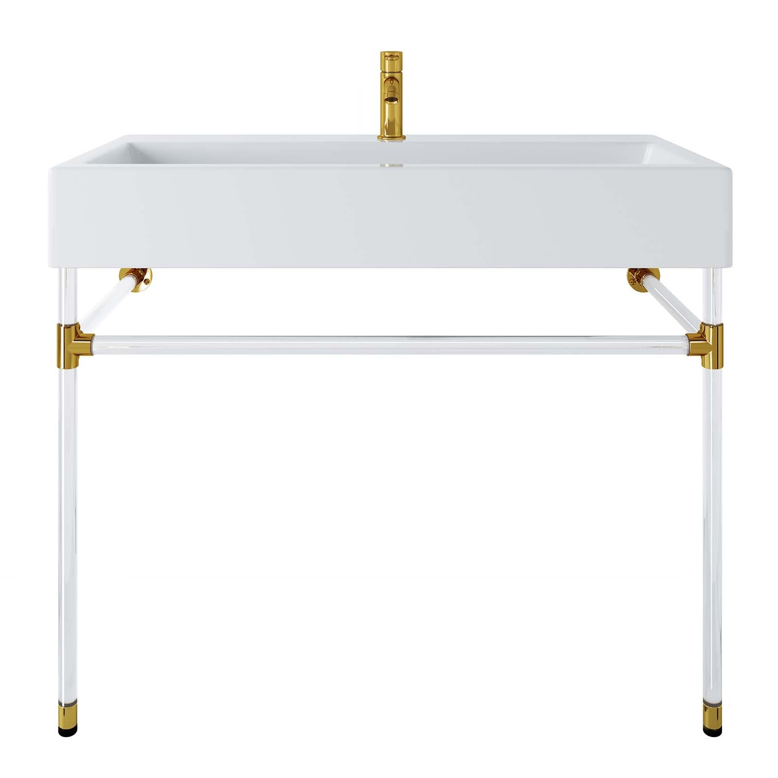 Redeem 40" Acrylic Wall-Mount Bathroom Vanity By Modway - EEI-5543 | Bathroom Accessories | Modishstore - 5