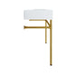 Redeem 40" Wall-Mount Gold Stainless Steel Bathroom Vanity By Modway - EEI-5544 | Bathroom Accessories | Modishstore - 5
