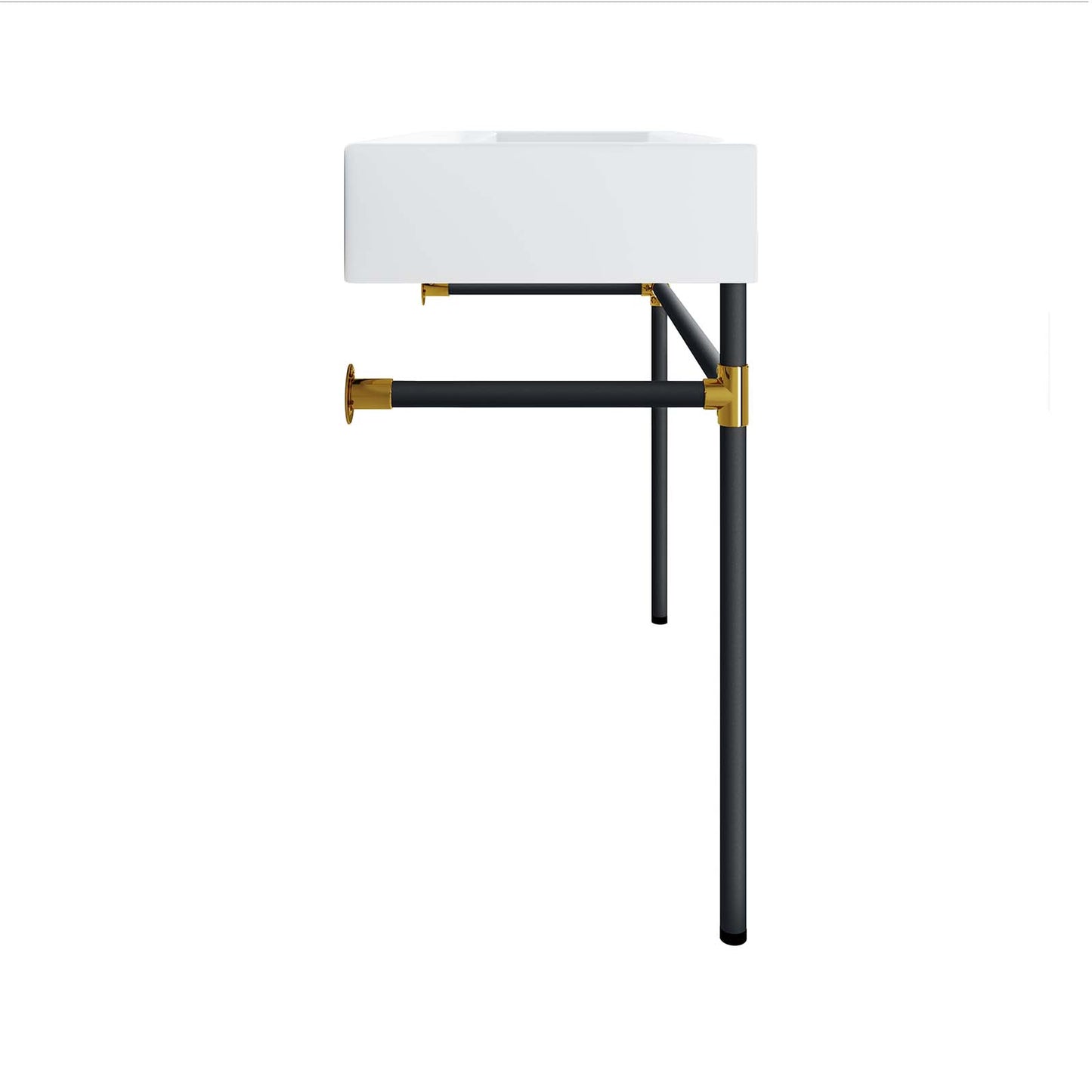 Redeem 40" Black Stainless Steel Wall-Mount Bathroom Vanity By Modway - EEI-5545 | Bathroom Accessories | Modishstore - 5