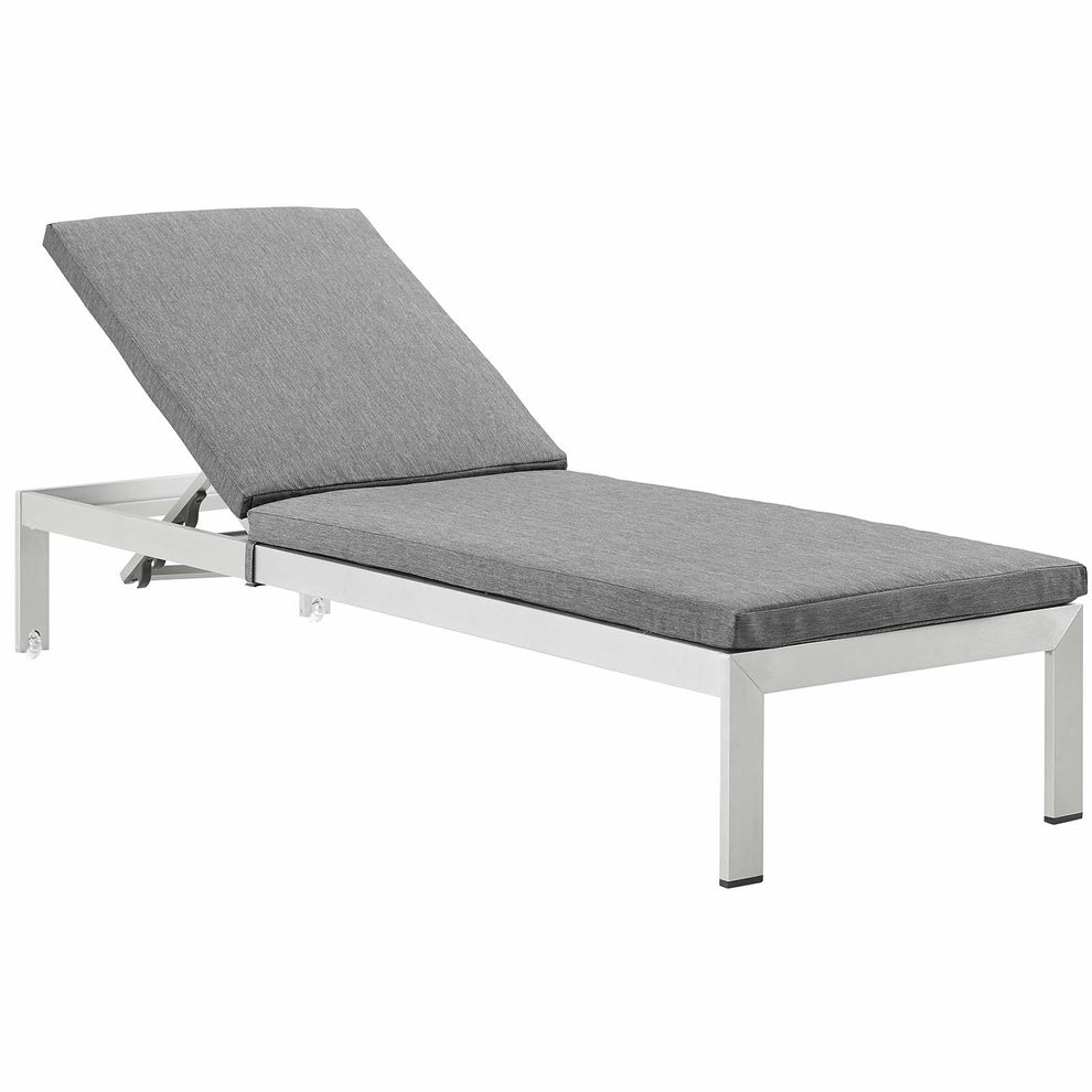 Shore Outdoor Patio Aluminum Chaise with Cushions By Modway - EEI-5547 | Outdoor Recliners & Lounge Chairs | Modishstore - 6
