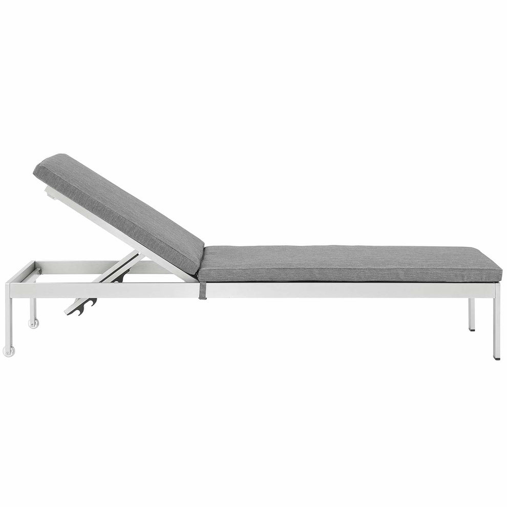 Shore Outdoor Patio Aluminum Chaise with Cushions By Modway - EEI-5547 | Outdoor Recliners & Lounge Chairs | Modishstore - 8