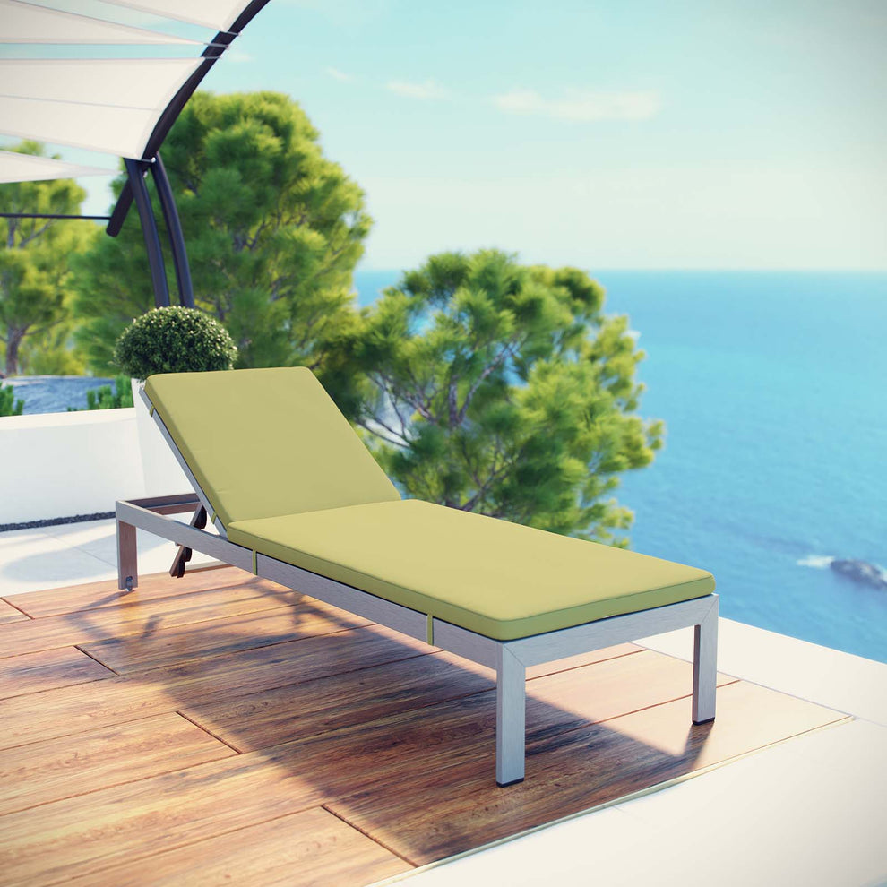Shore Outdoor Patio Aluminum Chaise with Cushions By Modway - EEI-5547 | Outdoor Recliners & Lounge Chairs | Modishstore - 30