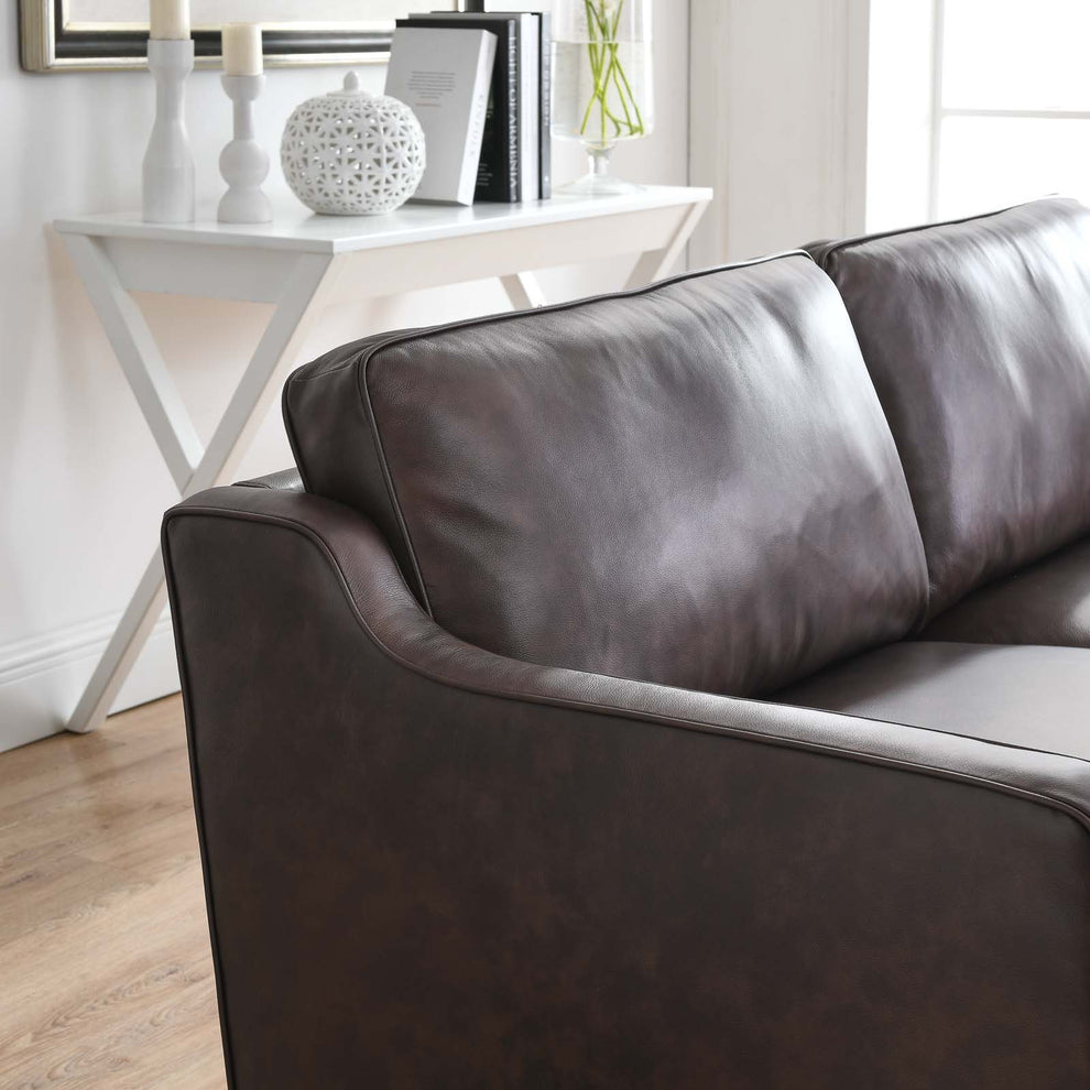 Impart Genuine Leather Sofa By Modway - EEI-5553 | Sofas | Modishstore - 8