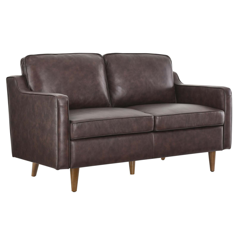 Impart Genuine Leather Loveseat By Modway - EEI-5554 | Loveseats | Modishstore - 2