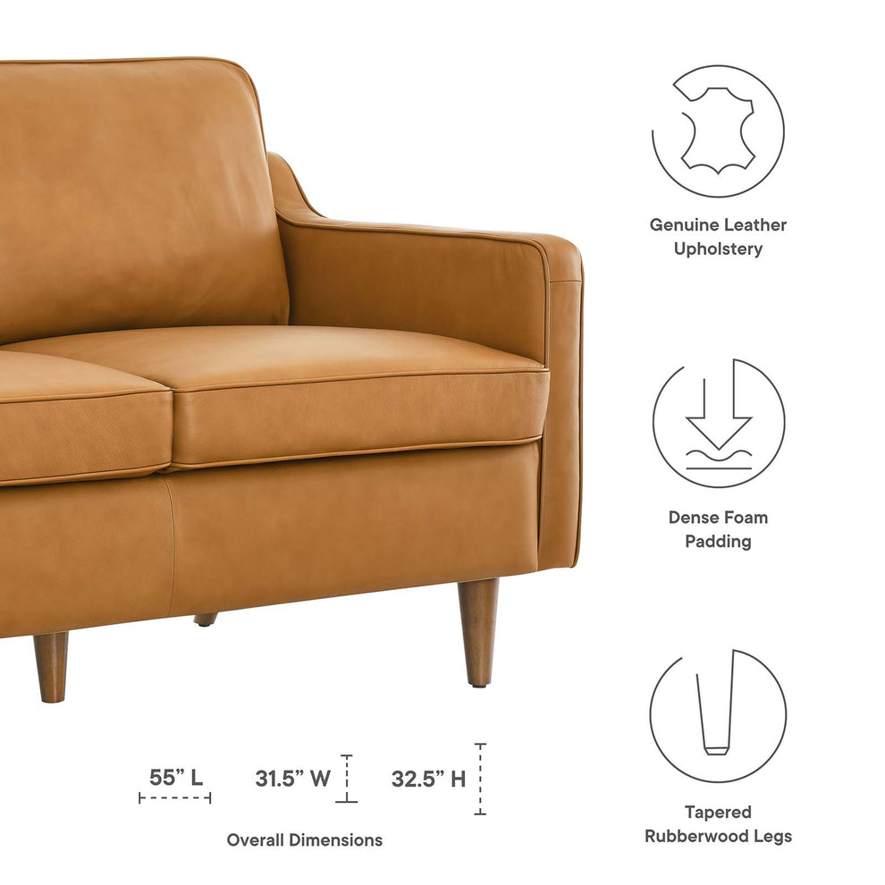 Impart Genuine Leather Loveseat By Modway - EEI-5554 | Loveseats | Modishstore - 10