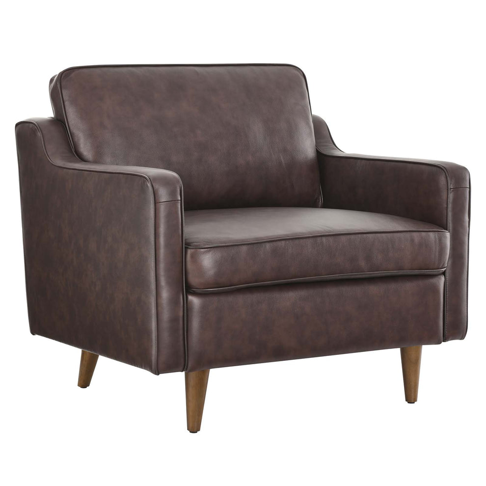 Impart Genuine Leather Armchair By Modway - EEI-5555 | Armchairs | Modishstore - 2