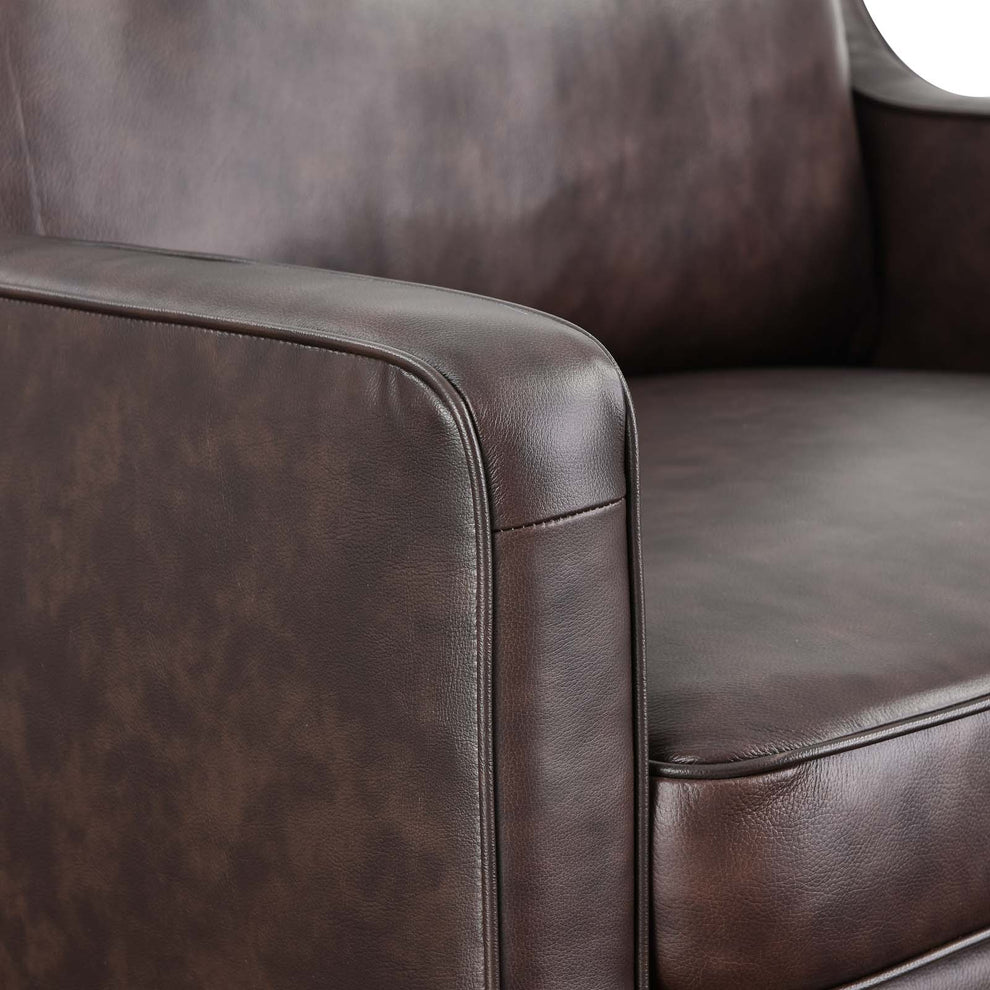 Impart Genuine Leather Armchair By Modway - EEI-5555 | Armchairs | Modishstore - 4