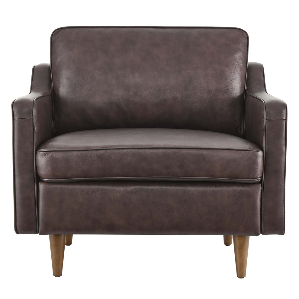 Impart Genuine Leather Armchair By Modway - EEI-5555 | Armchairs | Modishstore - 7