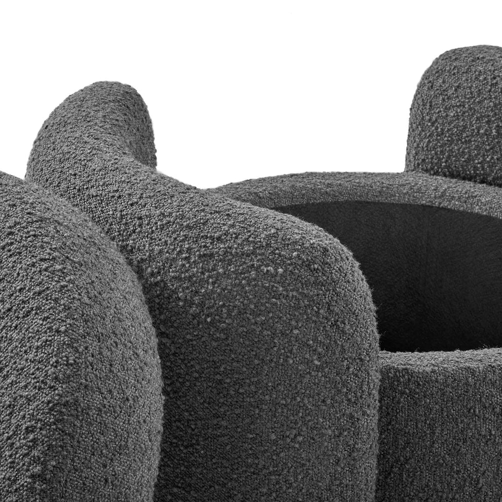 Modway Nebula Boucle Upholstered Upholstered Ottoman - EEI-5561 | Ottomans | Modishstore - 9