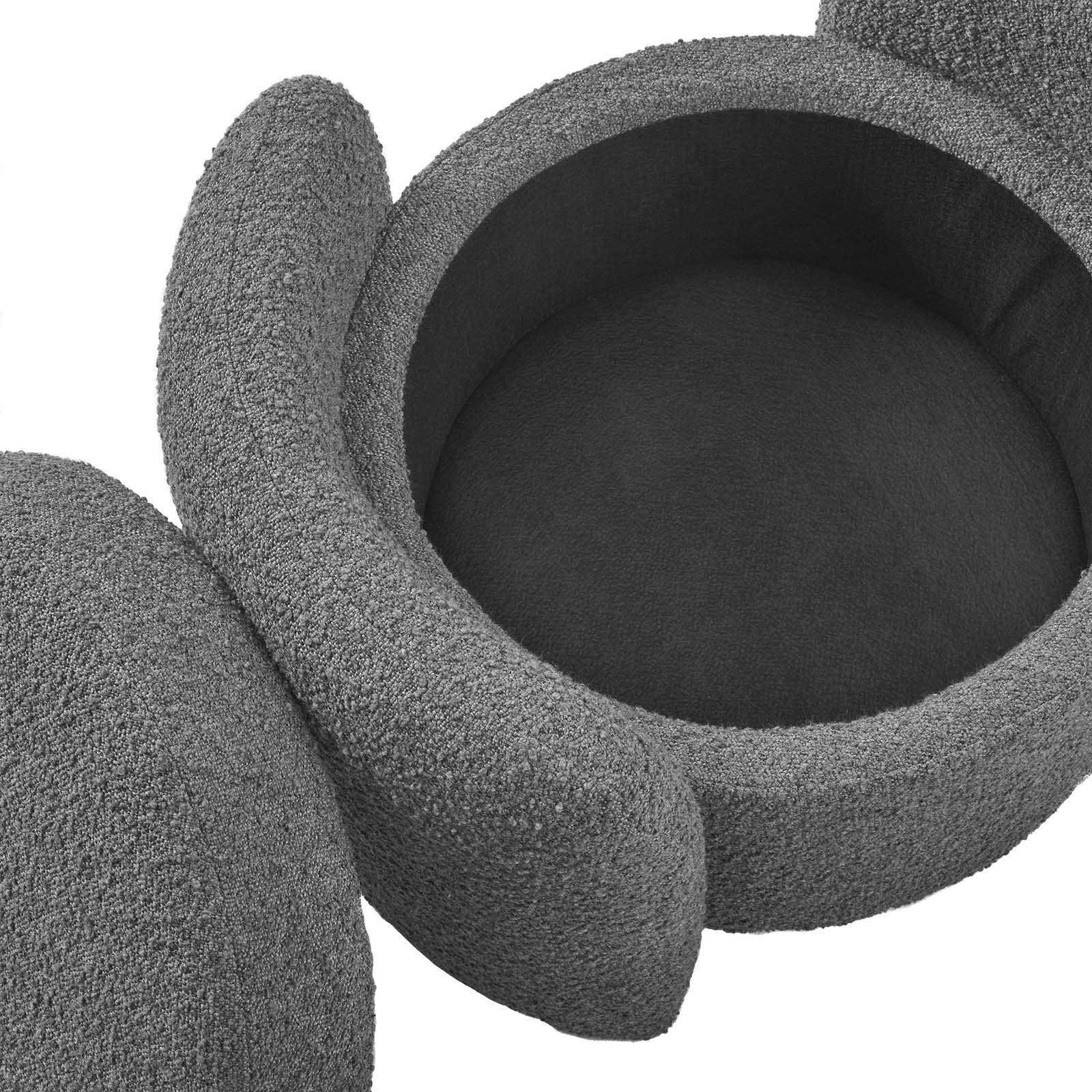 Modway Nebula Boucle Upholstered Upholstered Ottoman - EEI-5561 | Ottomans | Modishstore - 10