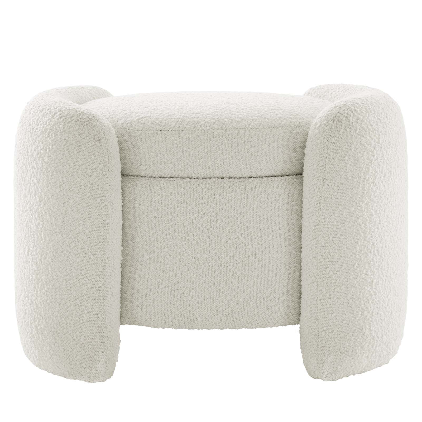 Modway Nebula Boucle Upholstered Upholstered Ottoman - EEI-5561 | Ottomans | Modishstore - 2