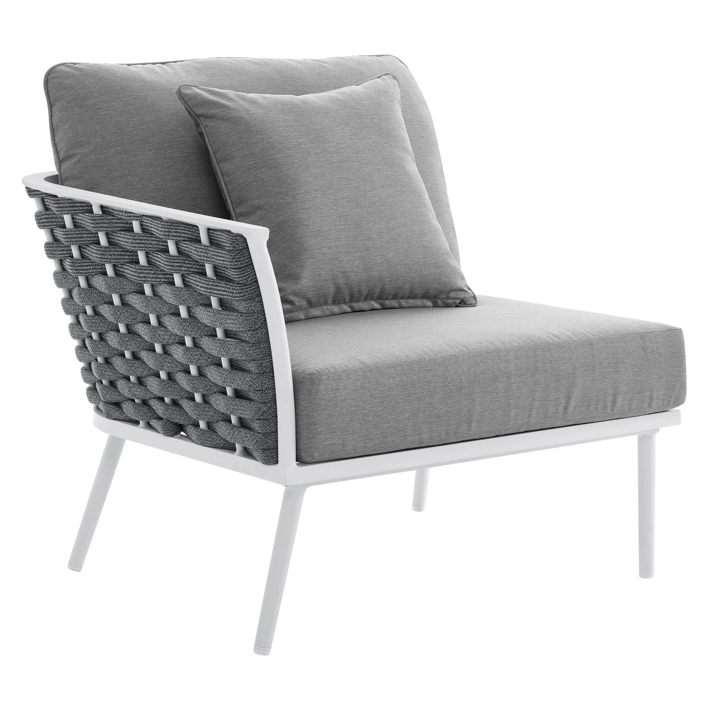 Stance Outdoor Patio Aluminum Left-Facing Armchair By Modway | Outdoor Chairs | Modishstore-2