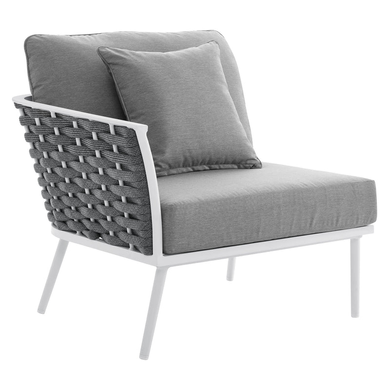 Stance Outdoor Patio Aluminum Left-Facing Armchair By Modway - EEI-5565 | Outdoor Chairs | Modishstore - 2