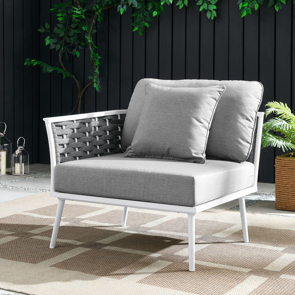 Stance Outdoor Patio Aluminum Left-Facing Armchair By Modway - EEI-5565 | Outdoor Chairs | Modishstore - 1