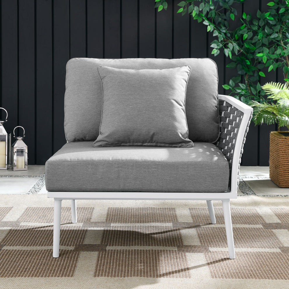 Stance Outdoor Patio Aluminum Right-Facing Armchair By Modway - EEI-5566 | Outdoor Chairs | Modishstore - 1