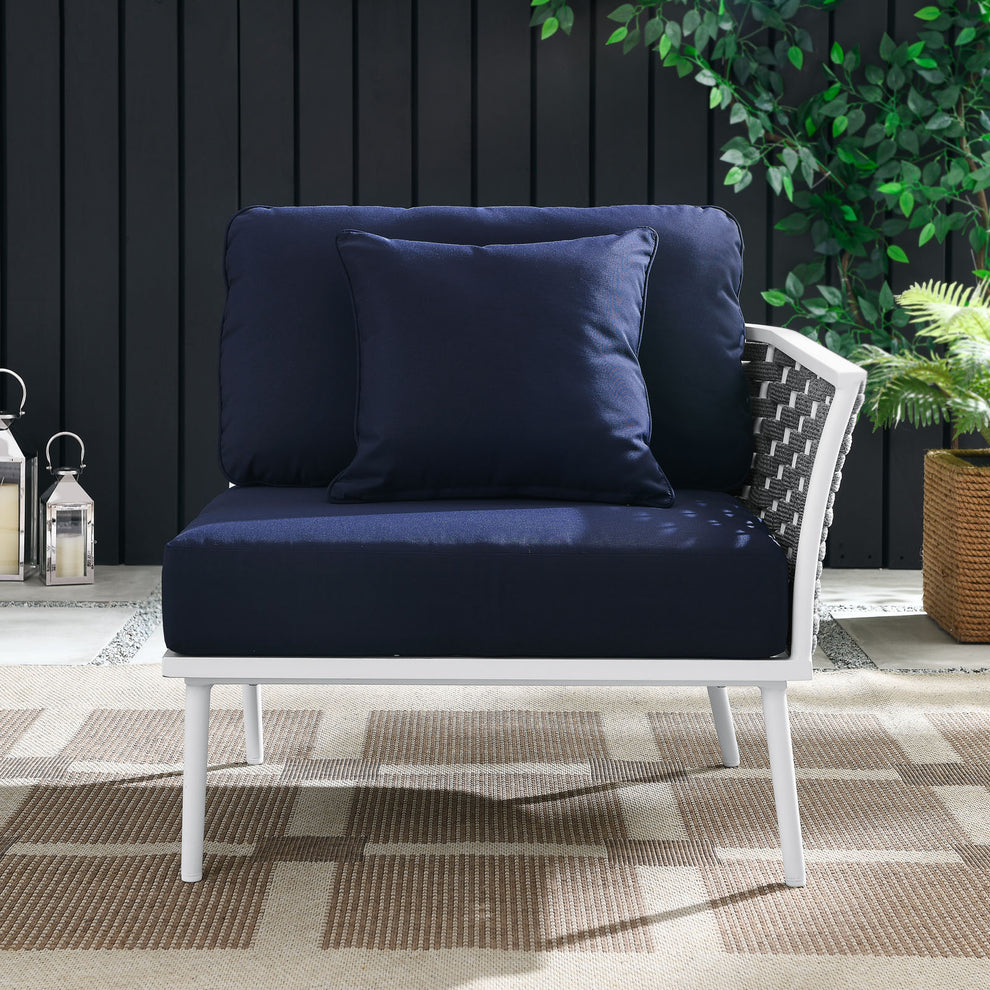 Stance Outdoor Patio Aluminum Right-Facing Armchair By Modway - EEI-5566 | Outdoor Chairs | Modishstore - 16