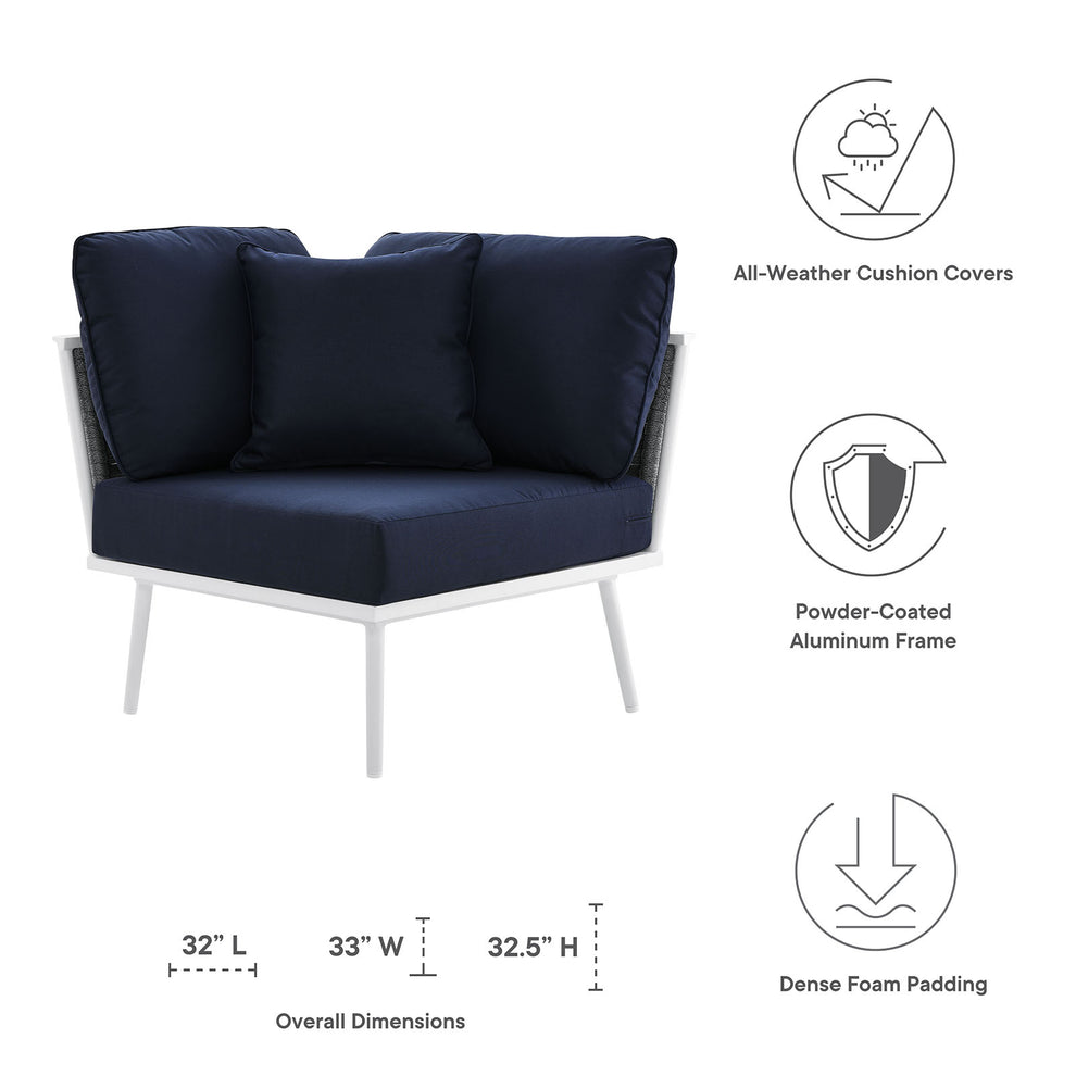 Stance Outdoor Patio Aluminum Corner Chair By Modway - EEI-5567 | Outdoor Chairs | Modishstore - 12