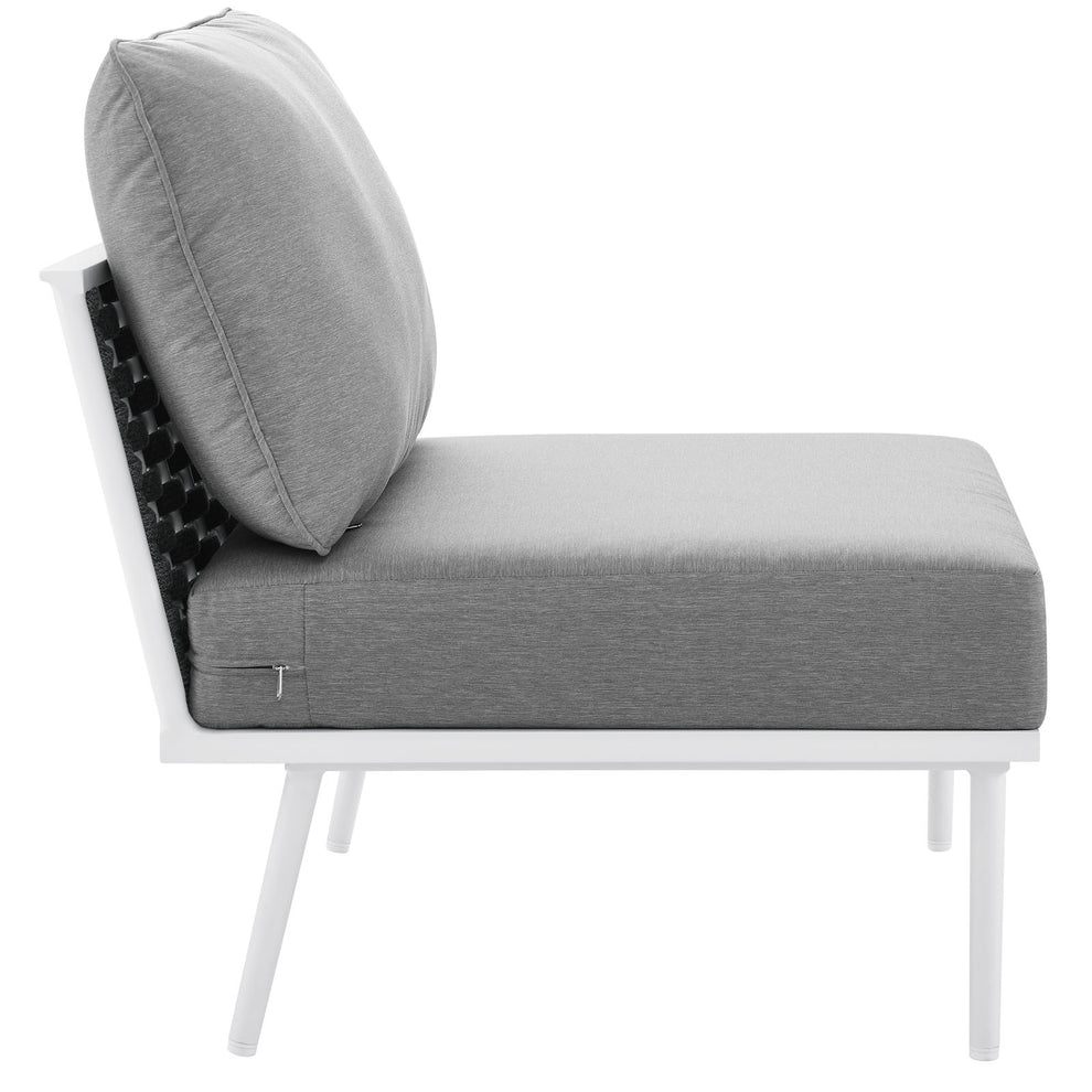 Stance Outdoor Patio Aluminum Armless Chair By Modway - EEI-5568 | Outdoor Chairs | Modishstore - 4