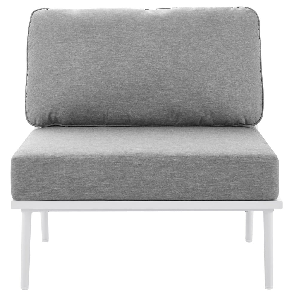 Stance Outdoor Patio Aluminum Armless Chair By Modway - EEI-5568 | Outdoor Chairs | Modishstore - 6