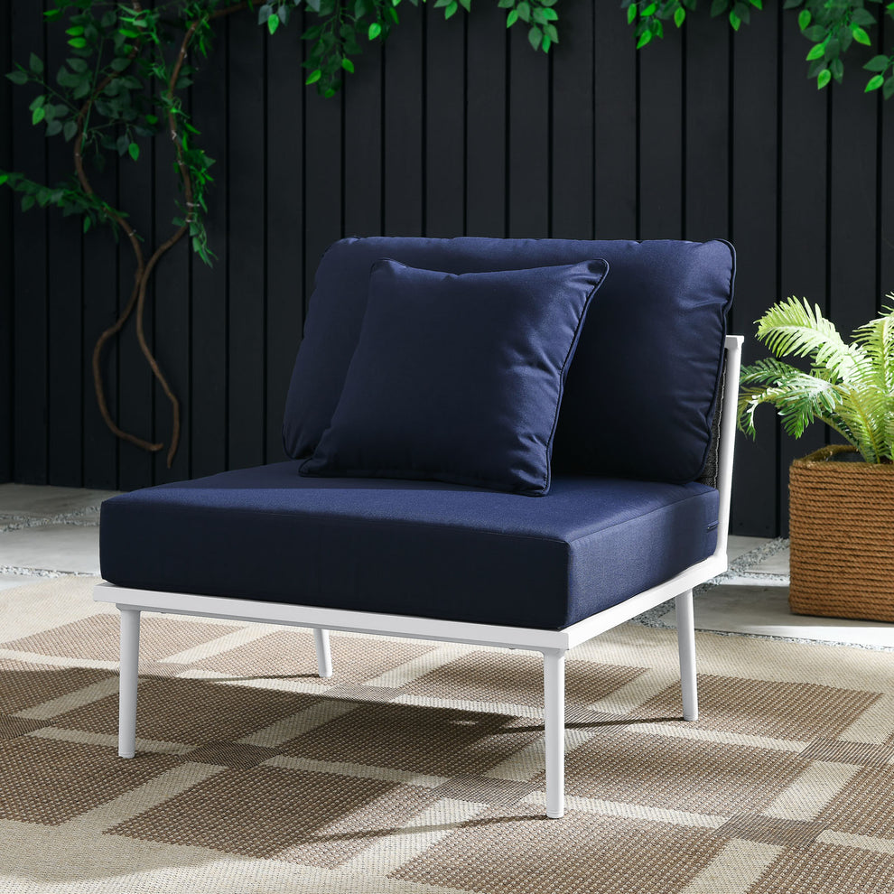 Stance Outdoor Patio Aluminum Armless Chair By Modway - EEI-5568 | Outdoor Chairs | Modishstore - 16