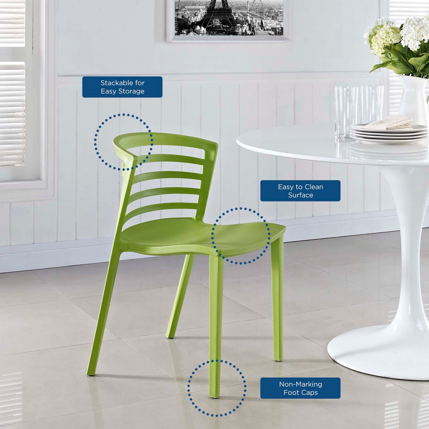 Curvy Dining Side Chair By Modway - EEI-557 | Dining Chairs | Modishstore - 6