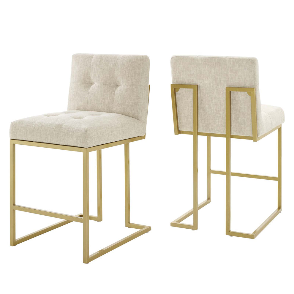 Privy Counter Stool Upholstered Fabric Set of 2 By Modway - EEI-5571 | Counter Stools | Modishstore - 1