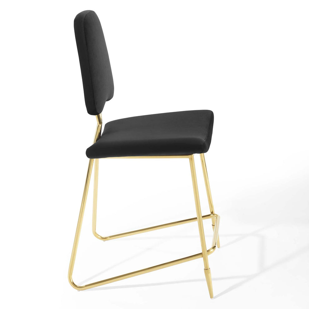 Ponder Counter Stool Performance Velvet Set of 2 By Modway - EEI-5572 | Counter Stools | Modishstore - 4